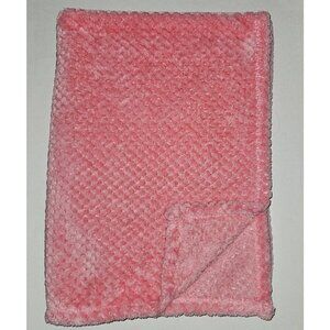 Adirondack Baby Solid Pink Baby Blanket Waffle Weave 30x40